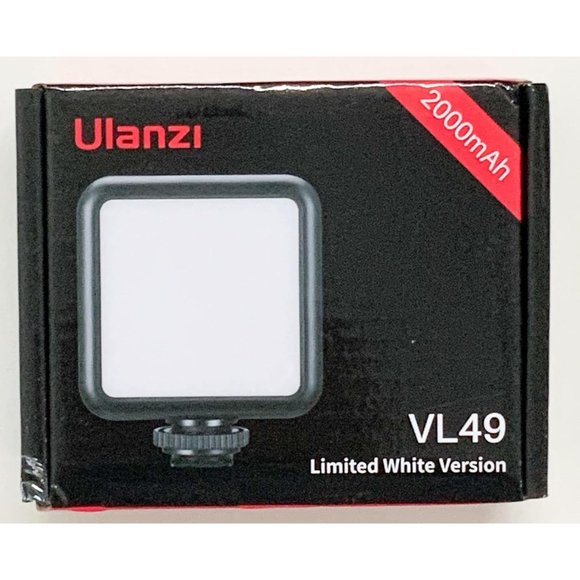 ULANZI VL49 2000mAh LED Video Light w 3 Cold Shoe Rechargeable Soft Light Panel - Picture 4 of 7